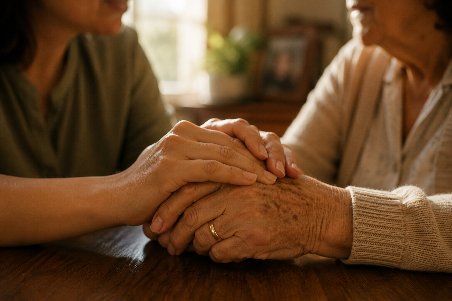 Caring hands across generations